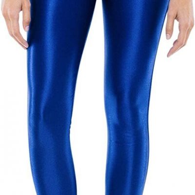 American Apparel Women's The-Disco Pant, High Rise, Slim Fit, Shiny Nylon